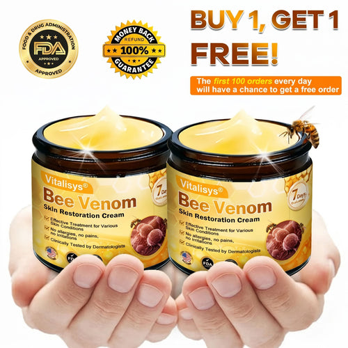 🔥 DERNIER JOUR – 80 % DE RÉDUCTION 🔥Crème Réparatrice pour la Peau au Venin d’Abeille